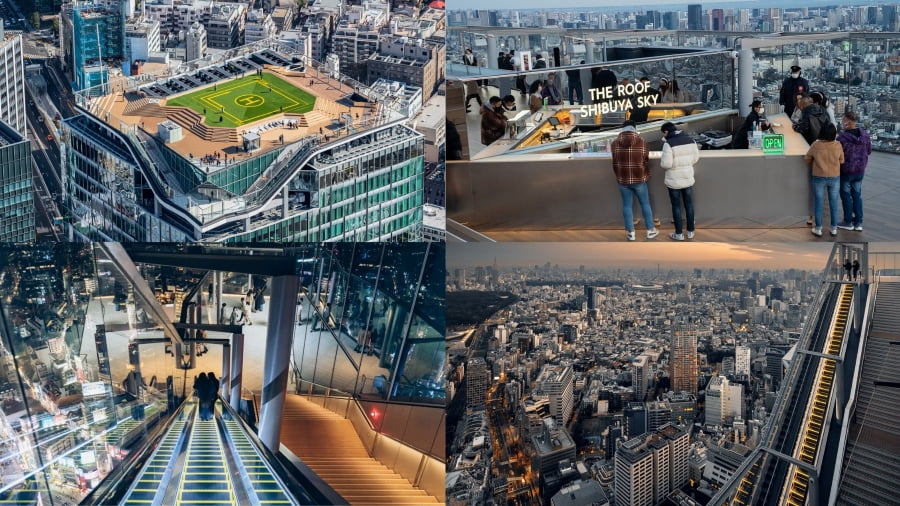 Với độ cao xấp xỉ 229 mét so với mặt đất, Shibuya Sky mang đến một tầm nhìn tuyệt đẹp của thủ đô Tokyo