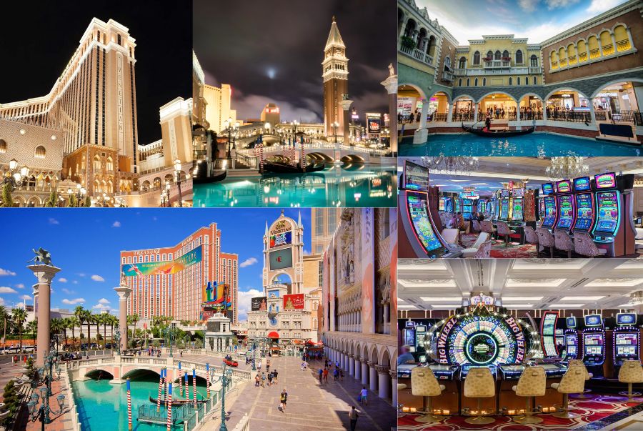 The Venetian gây ấn tượng mạnh khi tái hiện phiên bản thành phố Venice (Ý) thu nhỏ