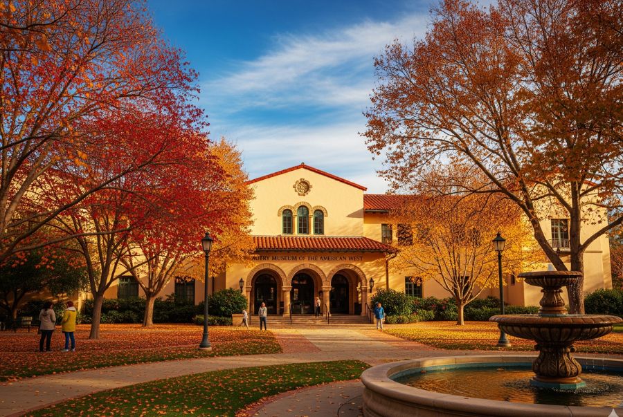 Bảo tàng Autry không chỉ sở hữu khung cảnh mùa thu tuyệt đẹp mà còn lưu giữ hơn 500.000 hiện vật về miền Tây nước Mỹ