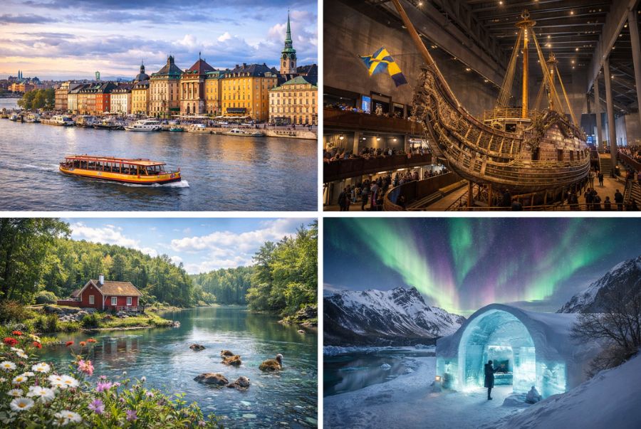 Thụy Điển sở hữu vô số các địa điểm du lịch đẹp mang nhiều phong cách khác nhau