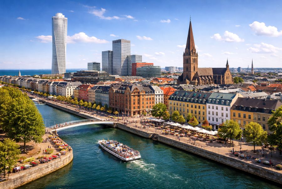 Malmö là thành phố mang nhịp sống hiện đại và có diện tích lớn thứ ba của Thụy Điển