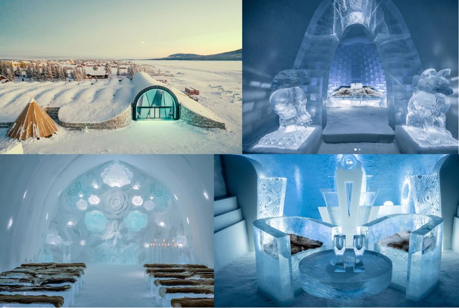 Kiến trúc độc đáo tại Icehotel Jukkasjärvi Thụy Điển