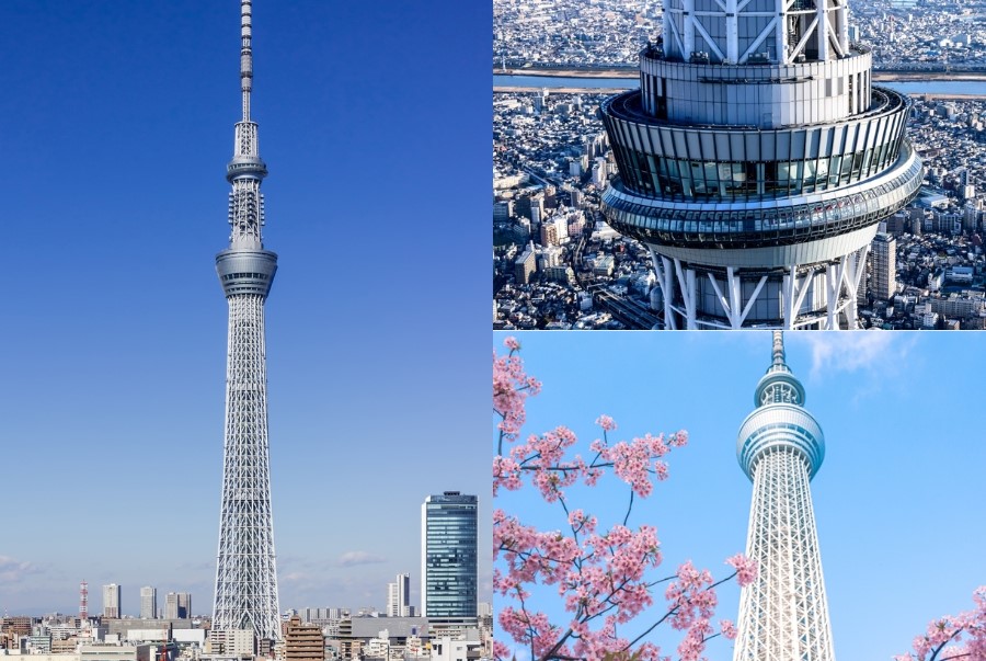 Tokyo Skytree là tháp truyền hình và quan sát cao nhất Nhật Bản với chiều cao khoảng 634 mét