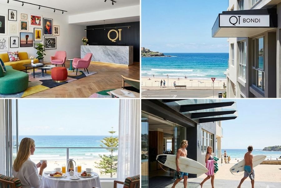 QT Bondi mang đến vẻ đẹp trẻ trung hòa cùng nhịp sống sôi động đặc trưng của Bondi Beach