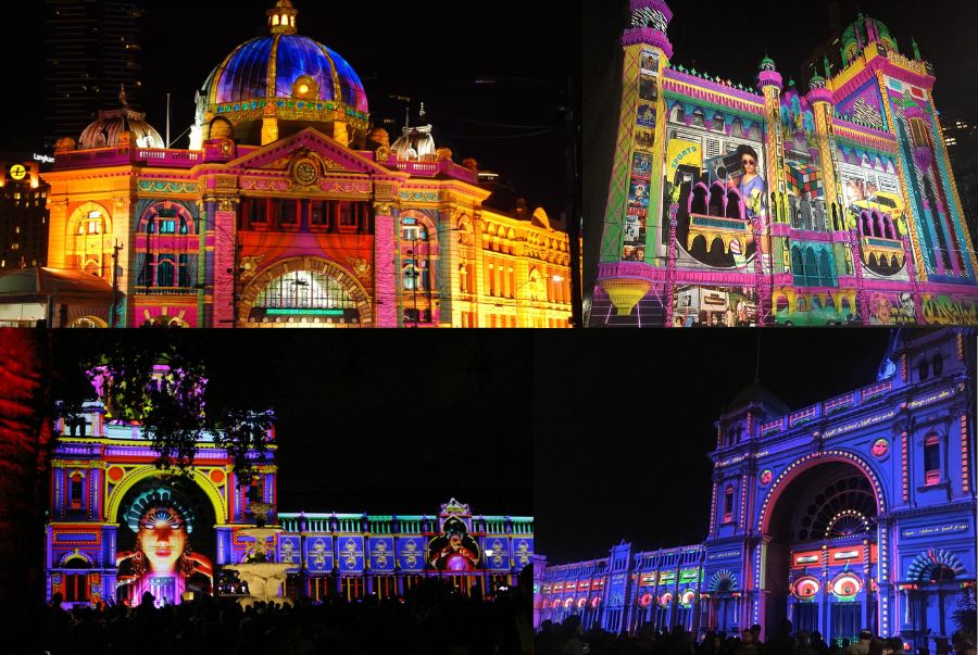 Khung cảnh lung linh huyền ảo tại White Night Melbourne 
