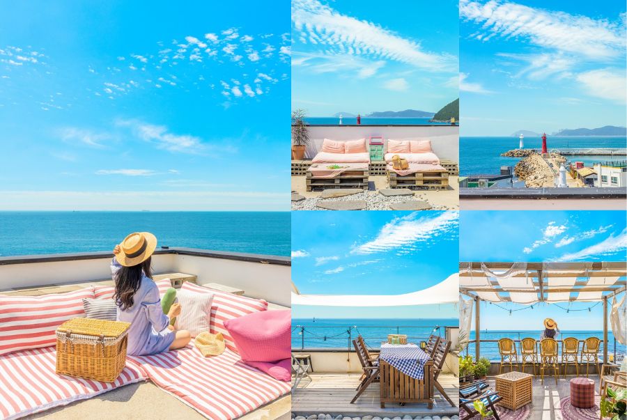 Cafe Rooftop Haeundae sở hữu vị trí xinh đẹp bậc nhất khu vực Haeundae