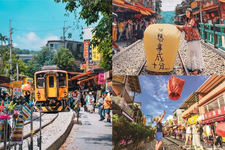 Trải nghiệm thả đèn trời cầu may được nhiều du khách yêu thích mỗi khi ghé thăm phố cổ Thập Phần