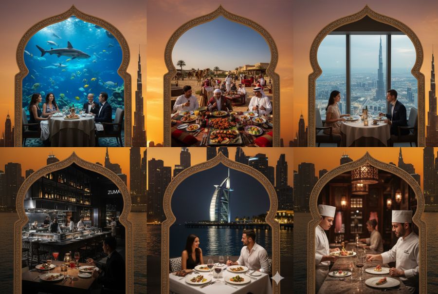 Dubai sở hữu vô số các nhà hàng sang trọng với các phong cách khác nhau