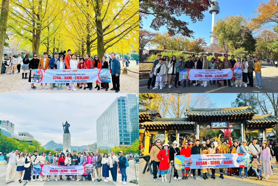 Hành trình khám phá mùa thu Hàn Quốc của đoàn khách nhà Top Ten Travel