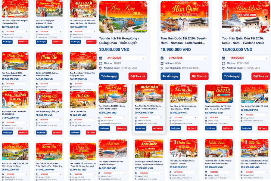 Danh sách các tour du xuân độc đáo, từ Châu Á năng động, Châu Âu lãng mạn đến Bắc Âu huyền bí phủ tuyết trắng tại Top Ten Travel