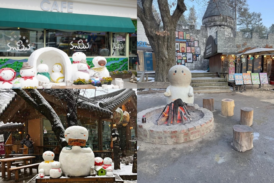 Tại đảo Nami có rất nhiều quán cà phê cho du khách lựa chọn