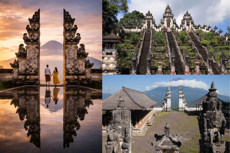 Đền Lempuyang nổi bật với hình ảnh cổng trời gắn liền với đặc trưng du lịch Bali