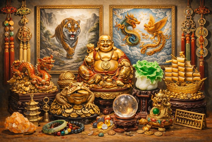 Những bức tranh và vật phẩm phong thủy nổi tiếng tại Quảng Châu Trung Quốc