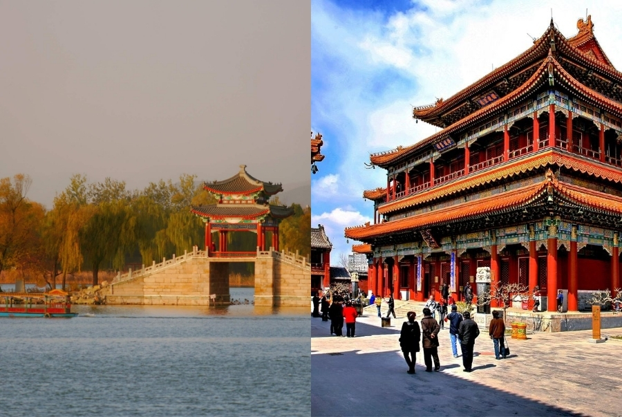 Tản bộ ngắm cảnh và chụp ảnh trong khuôn viên Di Hoà Viên mùa thu là trải nghiệm không thể bỏ lỡ