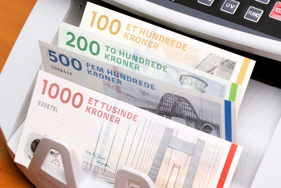 Đồng Krone (DKK) là phương tiện thanh toán chính tại Đan Mạch