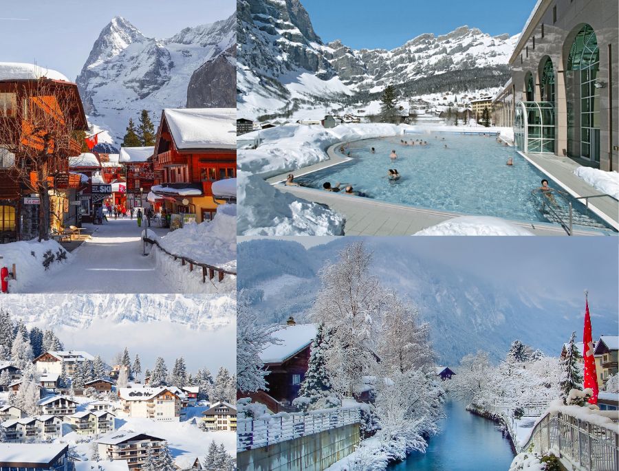 Mùa đông tại Thụy Sĩ đem đến khung cảnh tựa như thế giới cổ tích