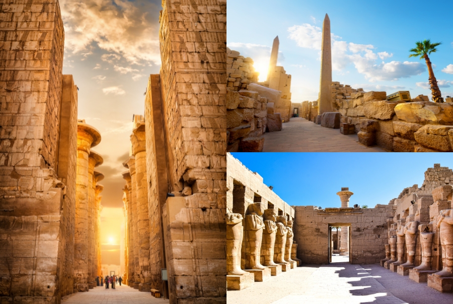 Đền Karnak là nơi thờ vị thần mặt trời Amun Ra và cũng là trung tâm tôn giáo của người Ai Cập