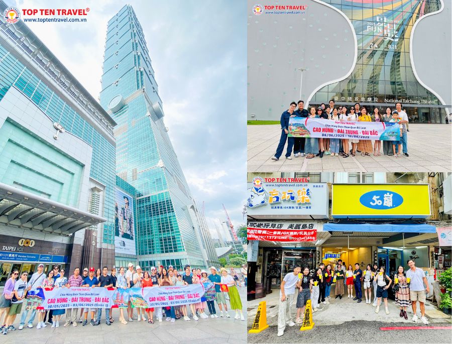 Đoàn khách Top Ten Travel khám phá các địa điểm du lịch đẹp tại Đài Loan