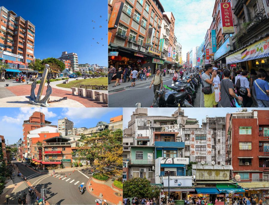 Phố cổ Đạm Thủy là nơi giao thoa của kiến trúc phương tây và truyền thống trung hoa