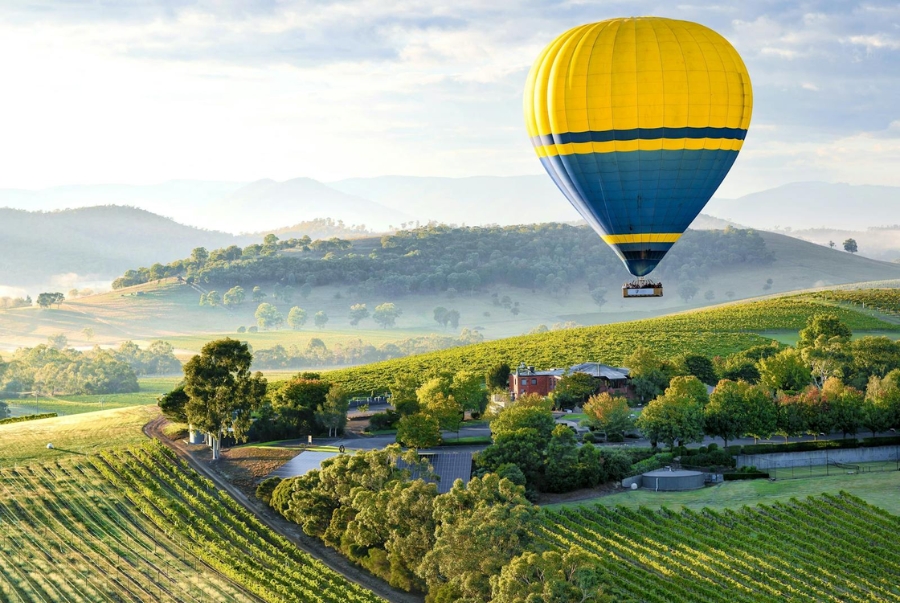 Thung lũng Yarra là vùng trồng nho và sản xuất rượu vang nổi tiếng của bang Victoria