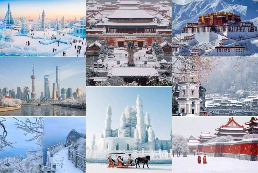 Mùa đông xứ Trung Hoa mang đến du khách nhiều điểm đến tuyệt đẹp
