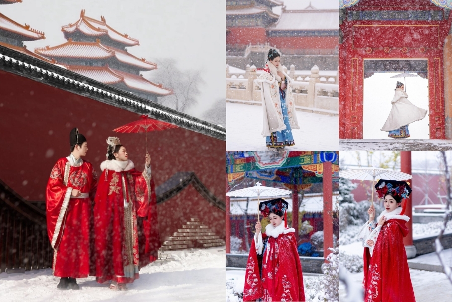 Tử Cấm Thành mang đến phông nền hoàn hảo cho những tấm ảnh kỷ niệm của bạn