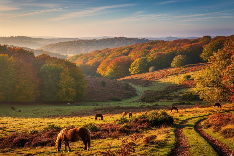 New Forest là một khu rừng cổ rộng lớn nằm tại hạt Hampshire