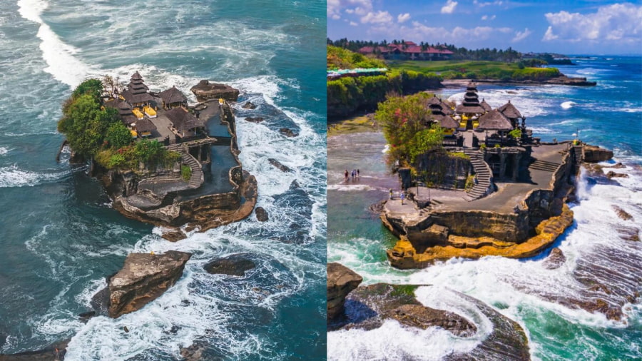 Đền Tanah Lot - Ngôi đền thiêng trên mỏm đá giữa biển