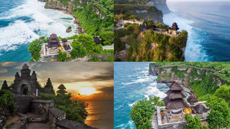 Đền Uluwatu - Ngôi đền cổ kính nằm trên vách đá nhìn ra biển