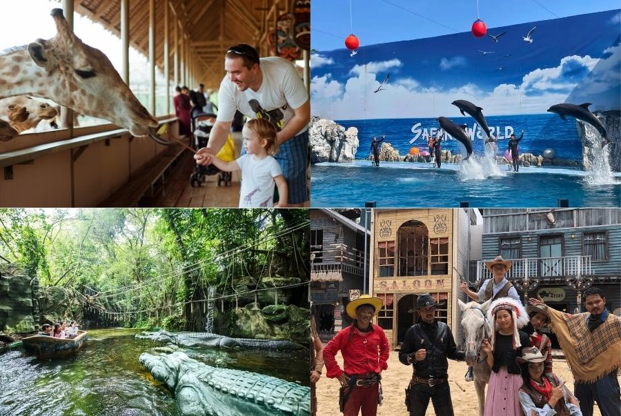 Tại Safari World Bangkok có vô số hoạt động hấp dẫn dành cho du khách trải nghiệm