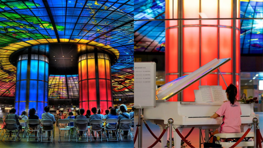 Mái vòm Ánh sáng tại Ga Formosa Boulevard - Kiệt tác nghệ thuật dưới lòng đất