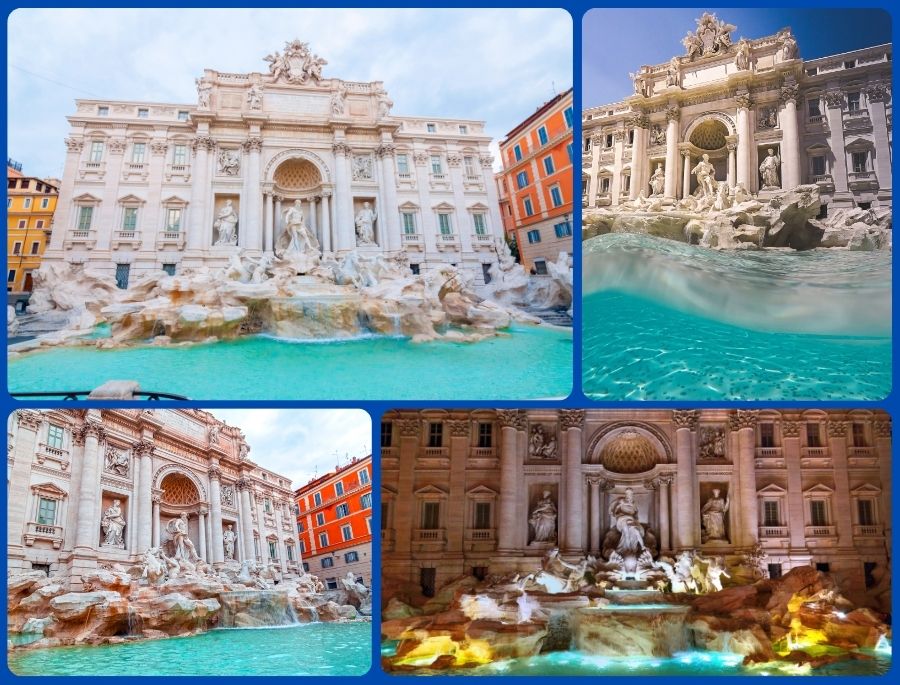 Đài phun nước Trevi với thiết kế vô cùng ấn tượng