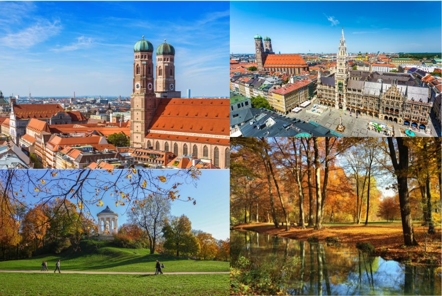 Munich vào mùa thu rộn ràng với các lễ hội, nổi bật nhất trong đó là lễ hội bia Oktoberfest 