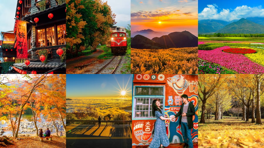 Với sắc vàng, sắc đỏ lãng mạn của lá cây và không khí trong lành, du lịch Đài Loan mùa thu luôn khiến du khách say mê