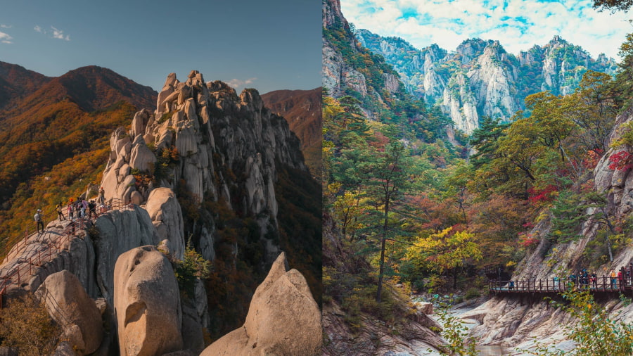 Công viên quốc gia Seoraksan - Vẻ đẹp hùng vĩ của núi non
