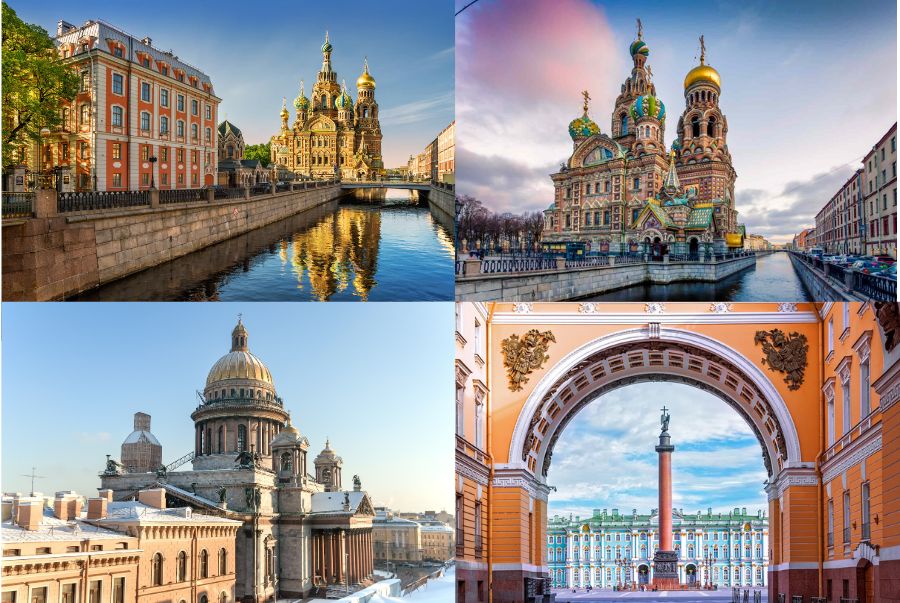 St. Petersburg sở hữu rất nhiều các công trình kiến trúc ngoài trời bậc nhất nước Nga