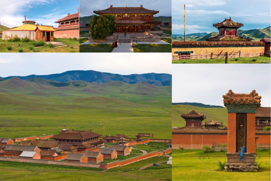 Khung cảnh bình yên tại Tu viện Amarbayasgalant