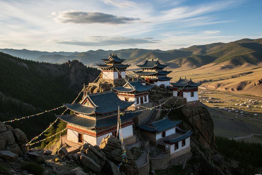 Tu viện Tövkhön là nơi ẩn tu của nhà lãnh đạo Phật giáo Zanabazar