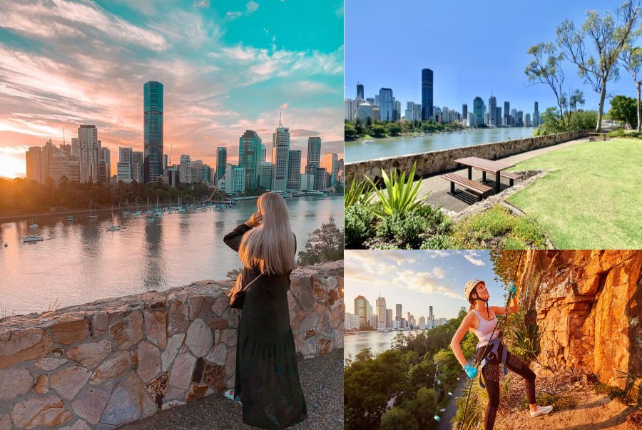 Kangaroo Point Cliffs là một trong những địa điểm tuyệt vời nhất để ngắm toàn cảnh thành phố Brisbane