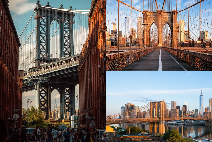 Cầu Brooklyn là địa điểm check-in yêu thích của mọi du khách khi đến thăm New York