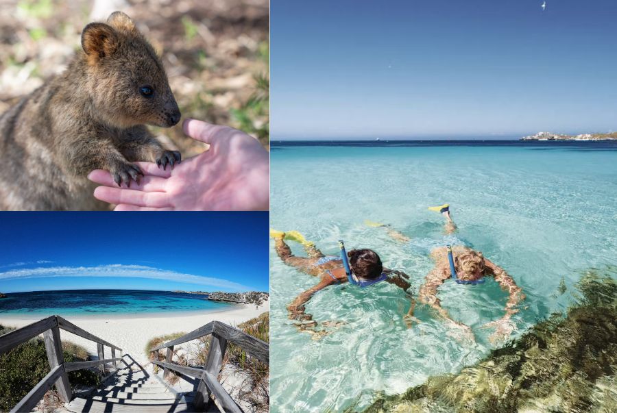 Làn nước trong xanh thích hợp cho các hoạt động vui chơi giải trí dưới nước tại Đảo Rottnest