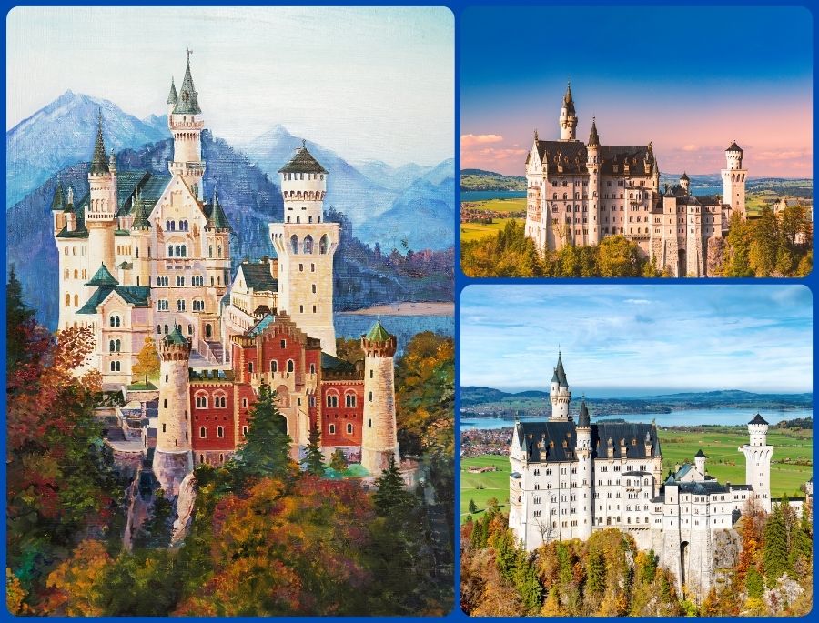 Khung cảnh của Neuschwanstein mỗi khi mùa thu gõ cửa