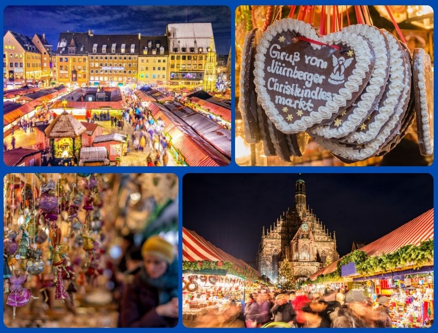 Chợ Giáng sinh Nuremberg (Christkindlesmarkt) là một trong những khu chợ Giáng sinh đẹp nhất châu Âu