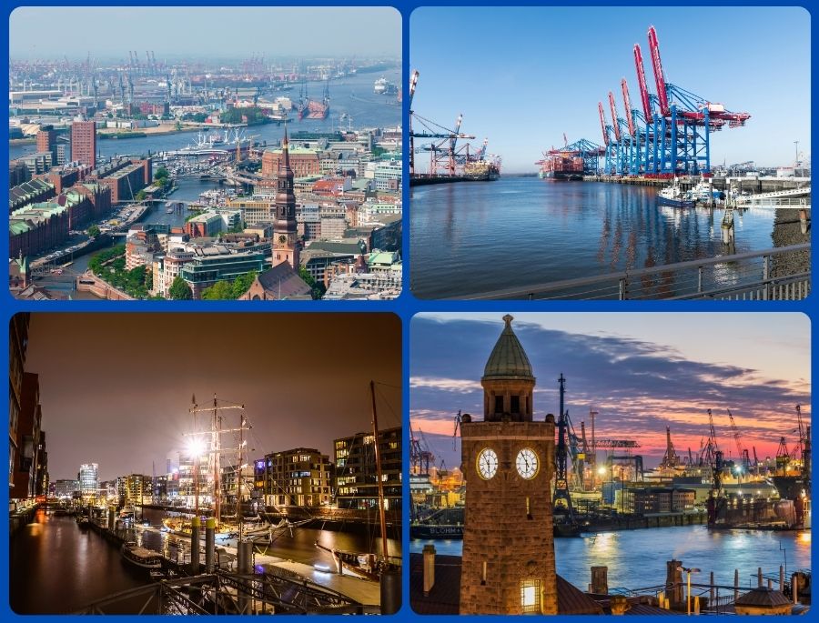 Cảng Hamburg là điểm giao thương sôi động và cũng là một trong những điểm tham quan thú vị nhất nước Đức