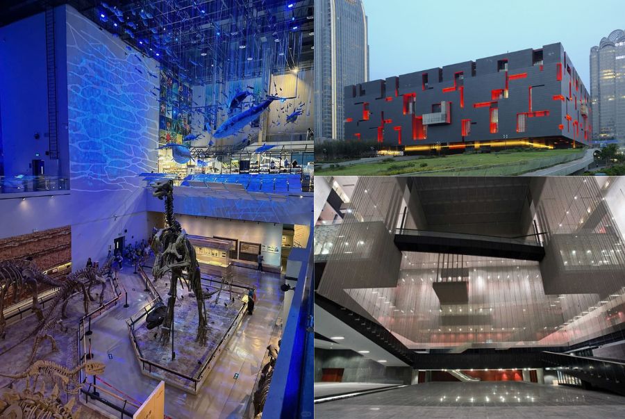 Bảo tàng Quảng Đông gây ấn tượng với quy mô lớn, không gian trưng bày hiện đại