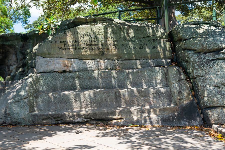 Ghế đá của bà Macquarie