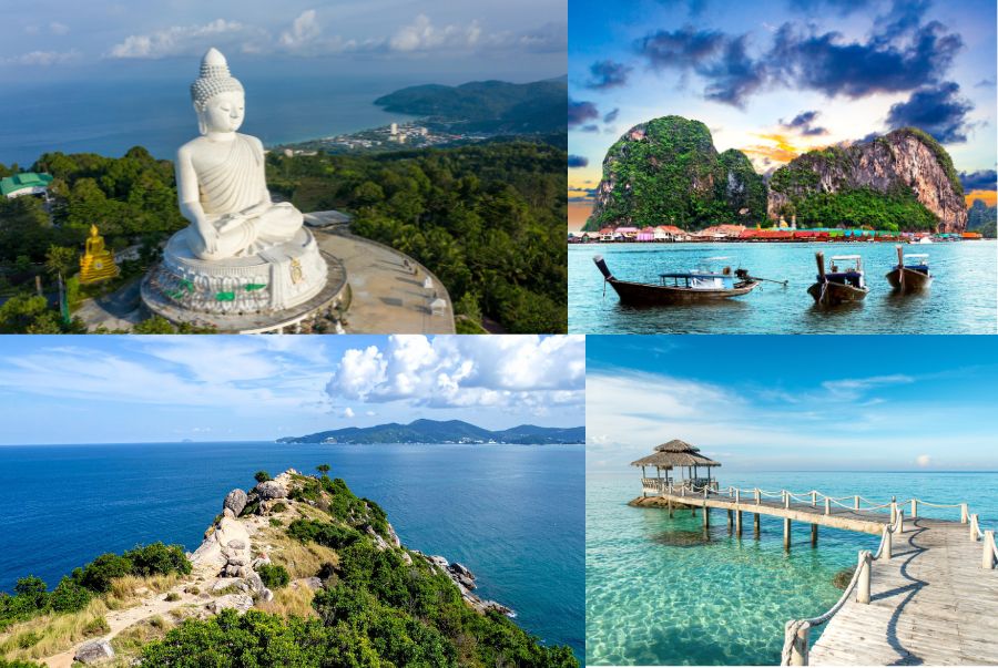 Khung cảnh bầu trời rực rỡ tại Phuket vào mùa xuân
