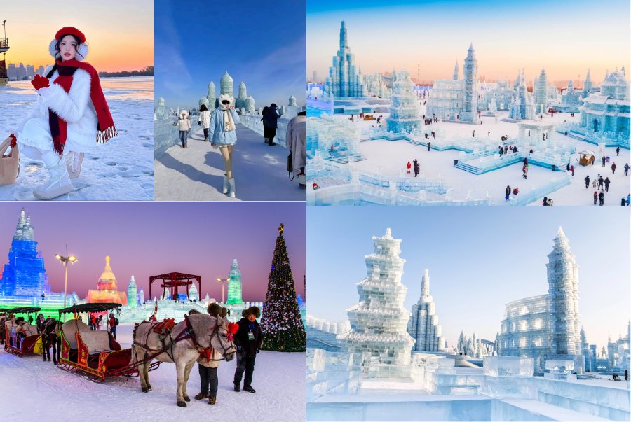 Khung cảnh Cáp Nhĩ Tân vào mùa tuyết trắng