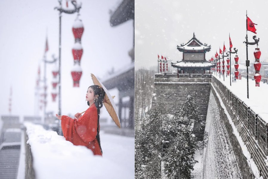 Tây An vào mùa đông mang trong mình vẻ đẹp trầm mặc và cổ kính hiếm có