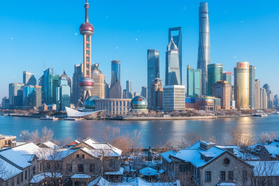 Một Thượng Hải hiện đại tràn đầy sức sống giữa mùa đông lạnh giá